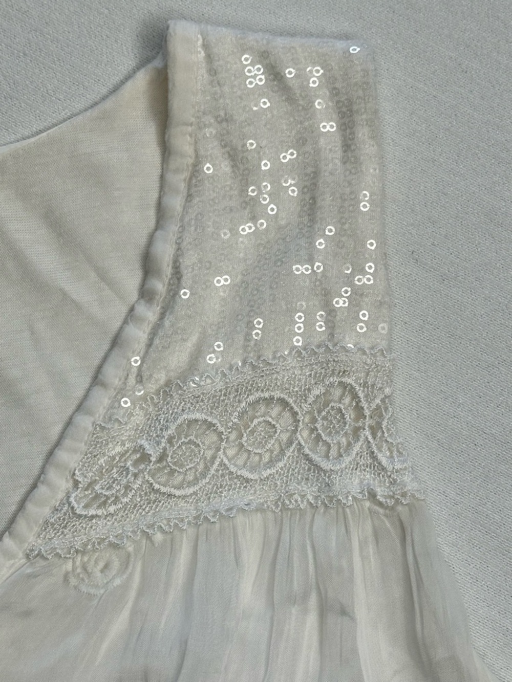 Elena Baldi Silk Embellished Blouse Size Medium Sleeveless Made in Italy Lined - Picture 7 of 11